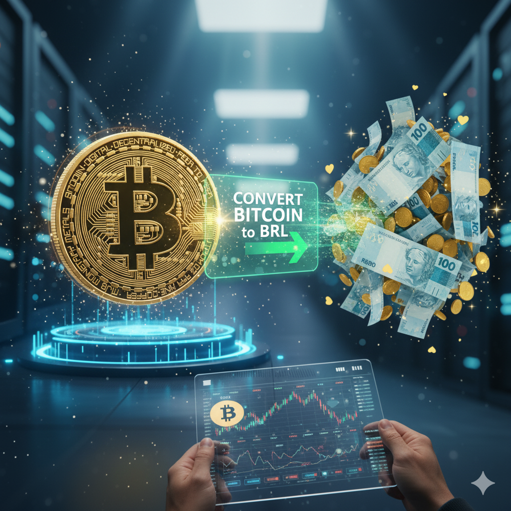 Como converter Bitcoin em reais