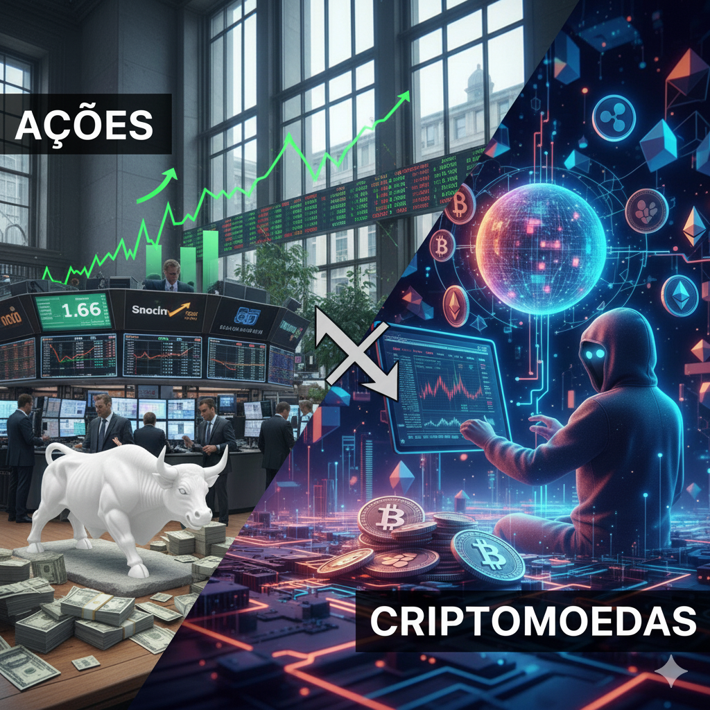 Criptomoedas ou Ações: Onde Investir em 2026?