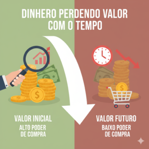 Por que o dinheiro perde valor com o tempo?