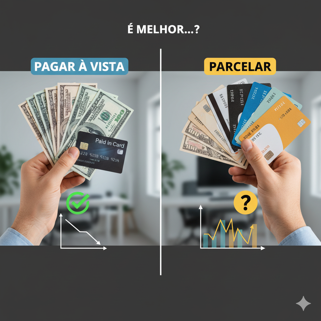 É melhor parcelar ou pagar à vista?