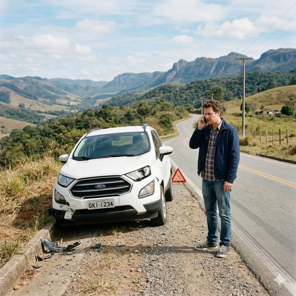 Seguro cobre se eu bater sozinho?